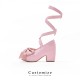 Iris Corolla Customize A Strap Up Chunky Platform Shoes(Reservation/4 Colours/Full Payment Without Shipping)